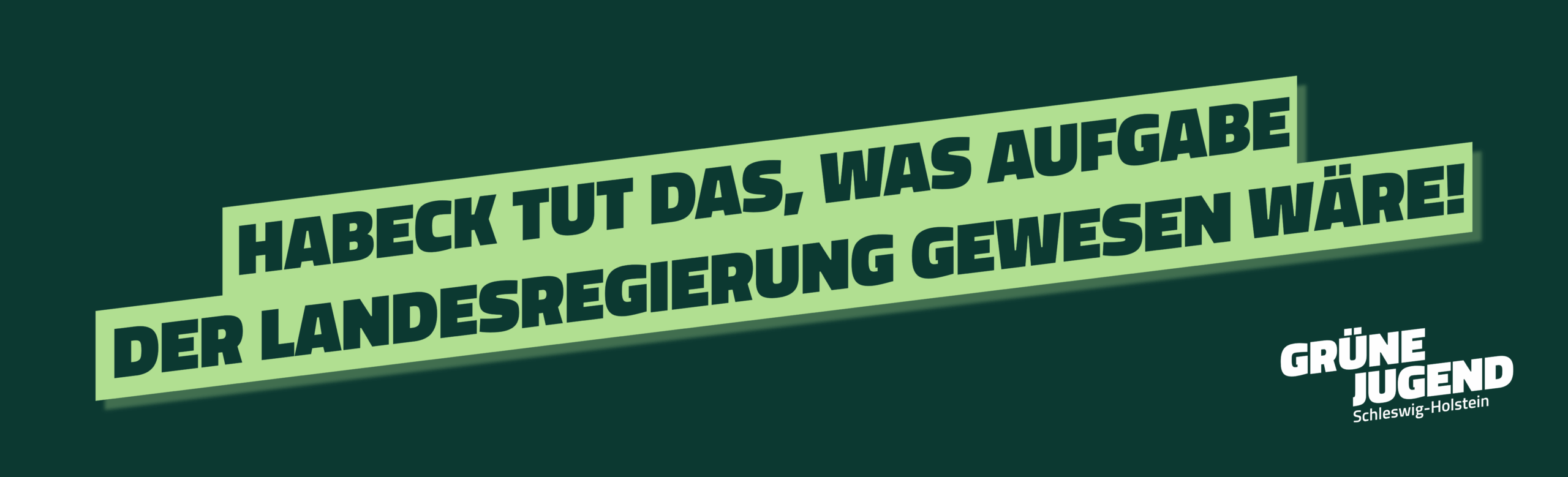Habeck tut das, was Aufgabe der Landesregierung gewesen wäre!