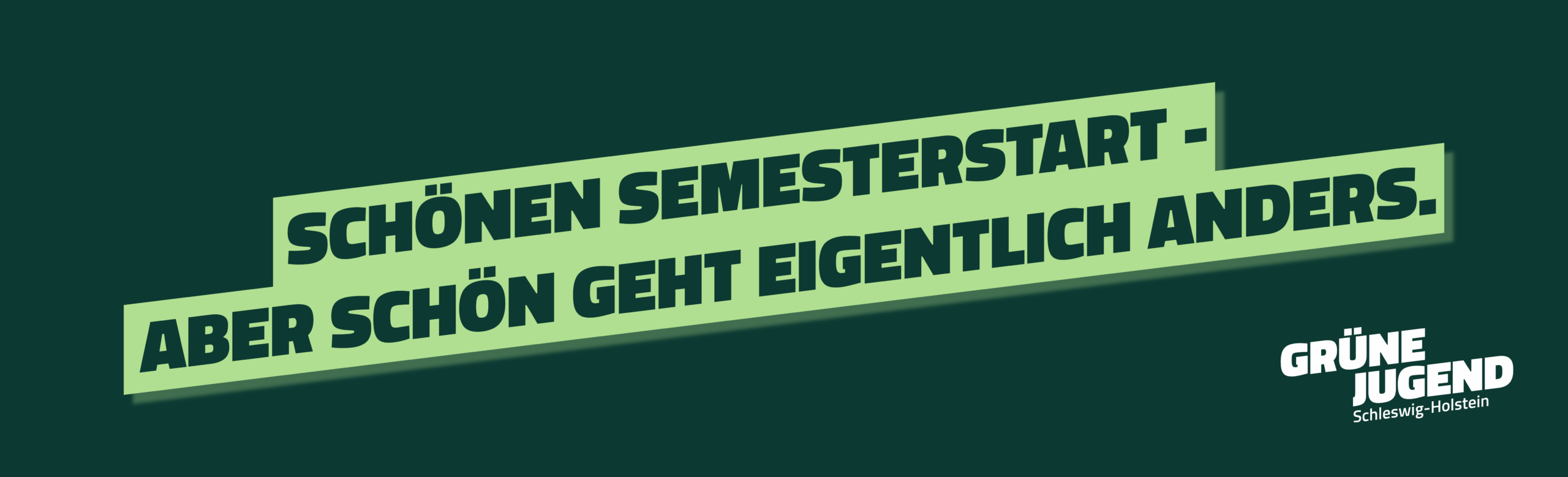 Schönen Semesterstart – aber schön geht eigentlich anders.