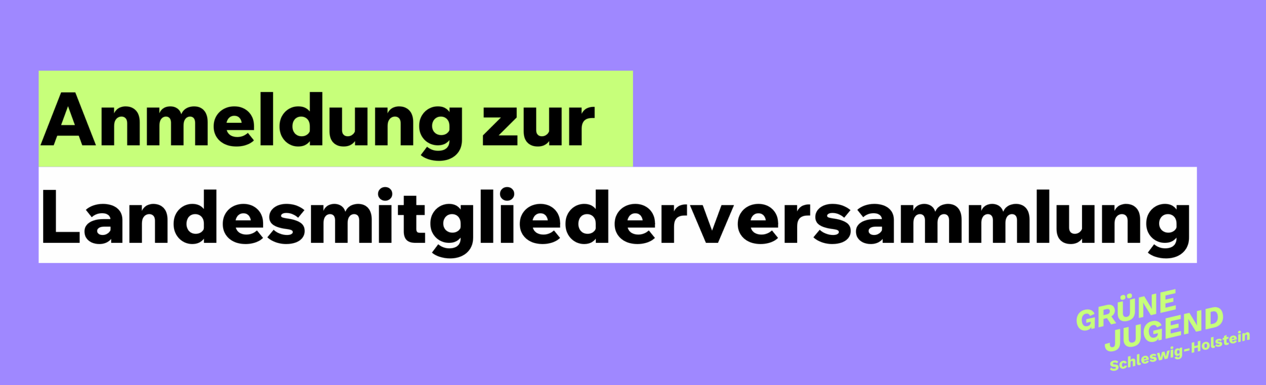 Anmeldung zur Landesmitgliederversammlung im März 2024
