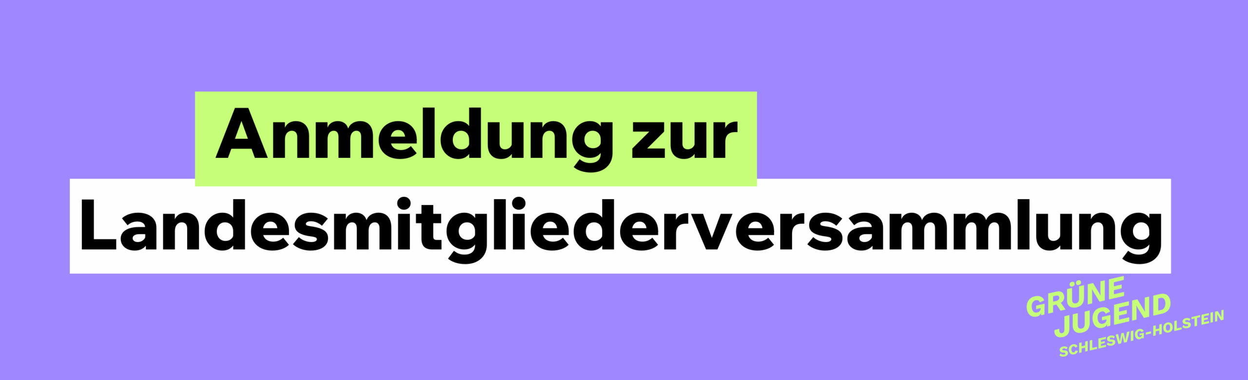 Anmeldung zur außerordentlichen Landesmitgliederversammlung im November
