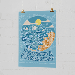 Küstenwind & Klassenkampf - Plakat Bildungscamp 2025