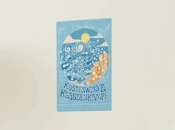 Küstenwind & Klassenkampf - Plakat Bildungscamp 2025 – Bild 2