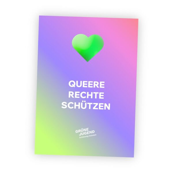 Plakat: Queere Rechte schützen